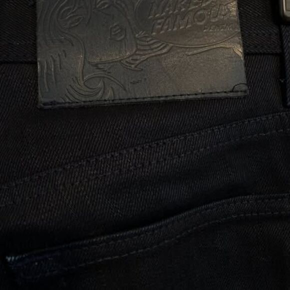 Naked and Famous Weird Guy Midnight Selvedge Raw Jeans Size 31x32 - Picture 7 of 8